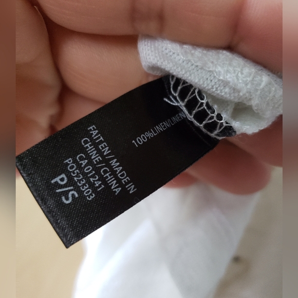 Simons 100% Linen White Tank Top - Picture 4 of 9